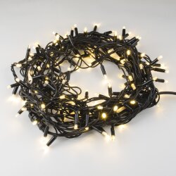 ULD-S1000-120-TBK WARM WHITE IP67 Гирлянда светодиодная с эффектом мерцания, 10м, Соединяемая, 120 светодиодов, Теплый белый свет, Провод черный.