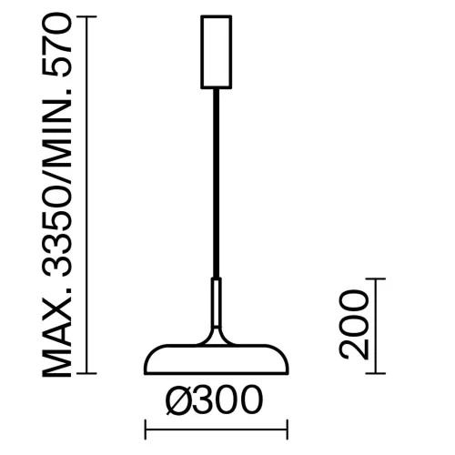 Подвесной светильник Gerhard 3000К 19Вт (Черный) - фото 3