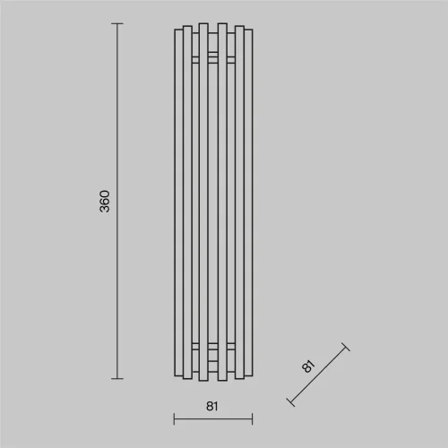 Настенный светильник (бра) Соната / Sonata 3000К 12Вт (Хром) MOD410WL-L12CH3K - фото 10