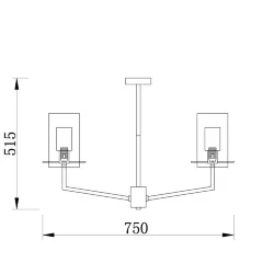 Подвесной светильник Freya FR5206PL-06FG (Французское золото)