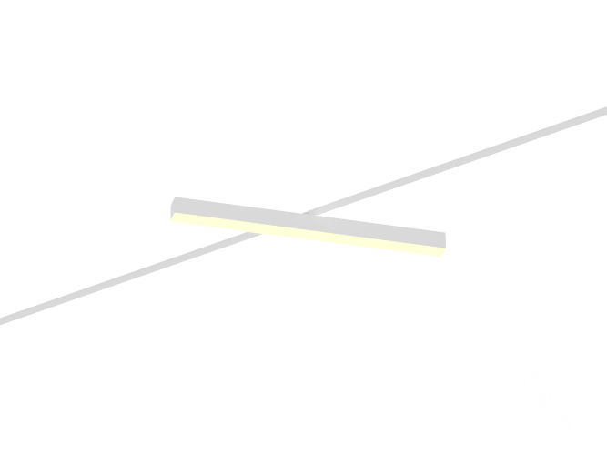Трековый светильник 6063 5050 TR4 (RAL9003/750mm/Prizma — 3K/28W) - фото 1