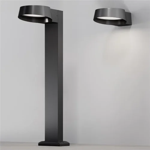 Настенный светильник (бра) Share 3000K 12Вт IP 54 (Графит) - фото 12