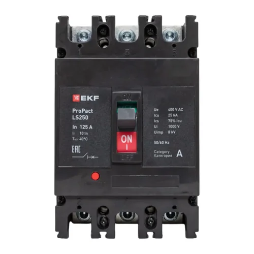 Выключатель автоматический 3п 125А 25кА LS250 ProPact EKF mccb-250-25-3-125-ls - фото 5