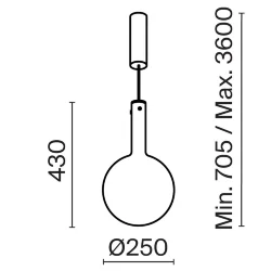 Подвесной светильник Nebula 3000К 6Вт (Белый)