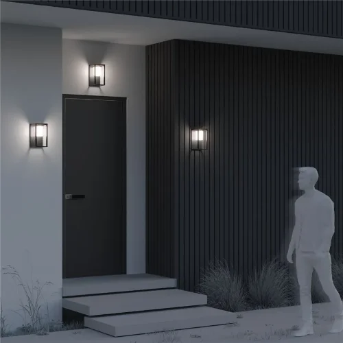 Настенный светильник (бра) Shatter 3000K 2Вт IP 54 (Графит) - фото 11