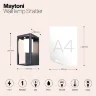 Настенный светильник (бра) Шаттер / Shatter 3000K 2Вт IP 54 (Графит) OSL457WL-L2GF3K - фото 10