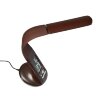 TLD-566 Brown-LED-300Lm-4500K-Dimmer Светильник настольный c часами, календарем, термометром, 6W, Сенсорный выключатель, Коричневый стилизован под кожу, TM Uniel - фото 6