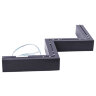 ULO-K19A 38W-4000K-Z40-160 IP40 BLACK Светильник линейный светодиодный подвесной, Зигзагообразный, профиль 50х70мм, Белый свет 4000K, 4000Лм, Алюминий, Цвет черный, TM Uniel - фото 4