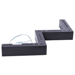 ULO-K19A 38W-4000K-Z40-160 IP40 BLACK Светильник линейный светодиодный подвесной, Зигзагообразный, профиль 50х70мм, Белый свет 4000K, 4000Лм, Алюминий, Цвет черный, TM Uniel