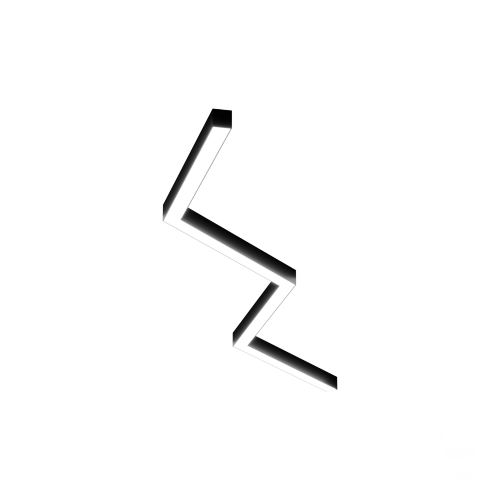 Светильник ЗигЗаг S50 (RAL9005/4x877mm-135/LT70 — 4K/72W) - фото 1