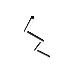 Светильник ЗигЗаг S50 (RAL9005/4x877mm-135/LT70 — 4K/72W)