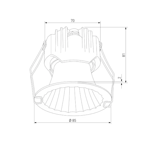 Светильник встраиваемый светодиодный Arco 12W 4000K белый IP44 15274/LED - фото 5