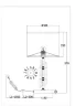 Настольный светильник Alloro E27х1 60Вт (Латунь) - фото 5