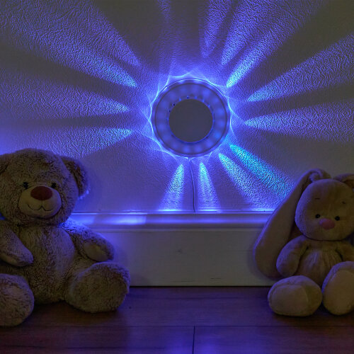 Светодиодный светильник-проектор ULI-Q304 2.5W-RGB WHITE, Напольный, Серия DISCO, многоцветный, Горизонтальная проекция, Кабель с вилкой, 220В, Цвет корпуса белый. - фото 6