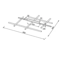 Потолочный светильник Radiance 3000К 50Вт (Золото)