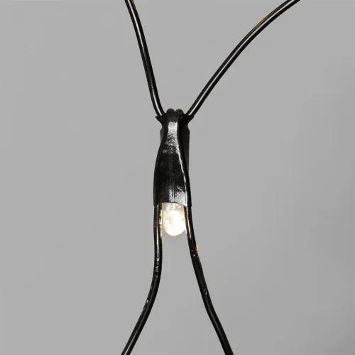 Светодиодная Сеть с Колпачком 2 x 3 м Тепло-Белая 220В, 384 LED, Провод Черный ПВХ, IP65. Фото 2.
