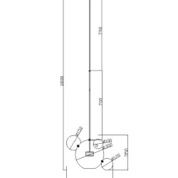 Подвесной светильник Freya FR5128PL-L10BS (Латунь)