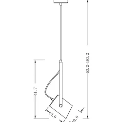 Подвесной светильник Freya FR4004PL-01WB (Черный)