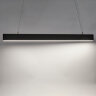 ULO-K10D 30W-3000K-L120 IP40 BLACK Светильник линейный светодиодный подвесной, Теплый белый свет 3000K, 3360Лм, Алюминий, Цвет черный, TM Uniel - фото 6