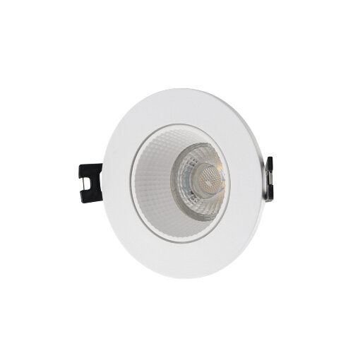 DK3061-WH Встраиваемый светильник, IP 20, 10 Вт, GU5.3, LED, белый/белый, пластик.