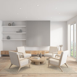 Встраиваемый светильник, IP 20, 10 Вт, GU5.3, LED, белый/белый, пластик, Denkirs DK3061-WH