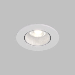 Встраиваемый светильник, IP 20, 10 Вт, GU5.3, LED, белый/белый, пластик, Denkirs DK3061-WH