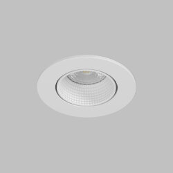 Встраиваемый светильник, IP 20, 10 Вт, GU5.3, LED, белый/белый, пластик, Denkirs DK3061-WH