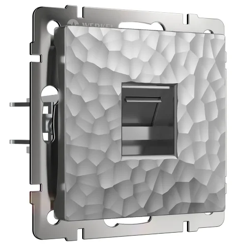 Розетка Ethernet RJ-45 (Hammaer серебряный) W1281006 - фото