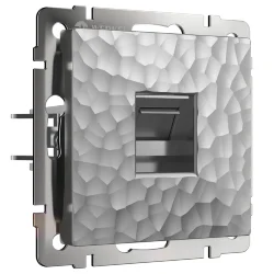 Розетка Ethernet RJ-45 (Hammer серебряный) W1281006