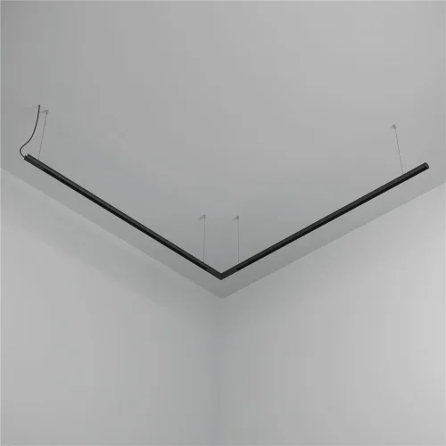 Шинопровод 3м подвесной круглый Basity, черный (Черный) - фото 5