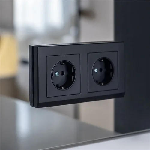 Рамка из поликарбоната на 2 поста Stark черный W0021808 - фото 2