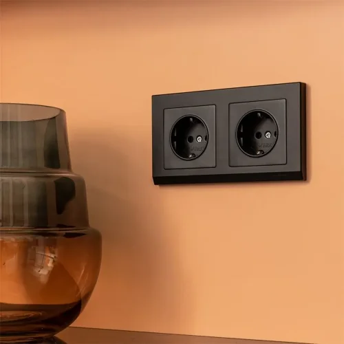 Рамка из поликарбоната на 2 поста Stark черный W0021808 - фото 5