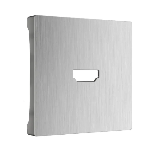 Накладка для розетки HDMI (серебряный рифленый) WL09-HDMI-CP - фото