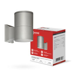 Светильник уличный настенный односторонний НБУ ЦИЛИНДР-1xА60-GR алюминиевый серый IP54 IN HOME