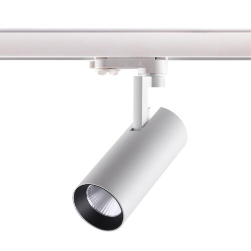 Трёхфазный трековый светодиодный светильник «Novotech» 358255, серия: HELIX. Фото 1.