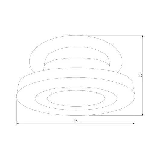 Встраиваемый поворотный светодиодный светильник 6W 4000K белый 25084/LED - фото 5
