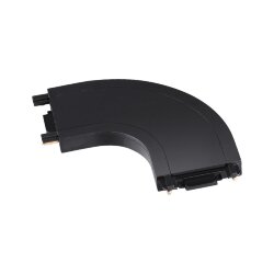 Соединитель скругленный L-образный с токопроводом для низковольтного шинопровода «Novotech» 135207, серия: SMAL