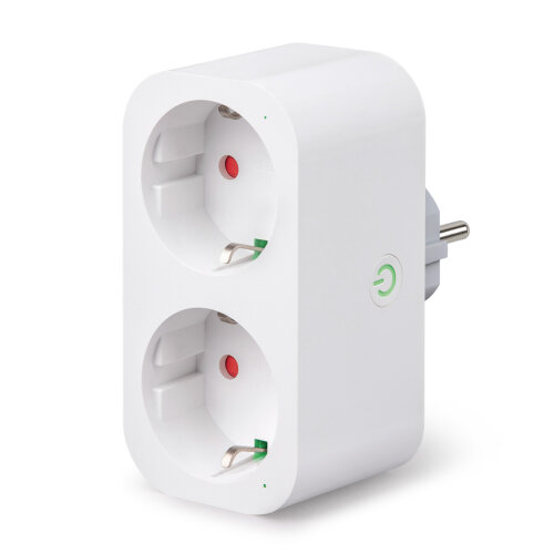 USH-A102 2G-WF WHITE Умный сетевой разветвитель Wi-Fi, 2 гнезда.16A, До 3680Вт, Голосовое управление+приложение UnielSmart, TM Uniel - фото 1