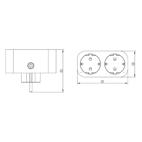 USH-A102 2G-WF WHITE Умный сетевой разветвитель Wi-Fi, 2 гнезда.16A, До 3680Вт, Голосовое управление+приложение UnielSmart, TM Uniel - фото 14