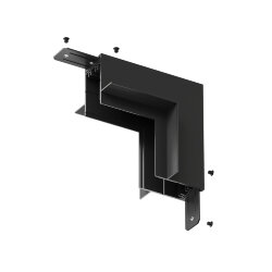 Угол стена-потолок встраиваемый под ГКЛ SMART, черный, Denkirs TR2118-BK