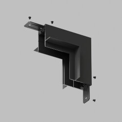 Угол стена-потолок встраиваемый под ГКЛ SMART, черный, Denkirs TR2118-BK
