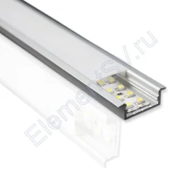 Алюминиевый профиль врезной 043 (2000x30/23x10мм с рассеивателем)