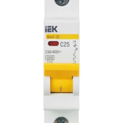 Выключатель автоматический модульный 1п C 25А 4.5кА ВА47-29 KARAT IEK MVA20-1-025-C