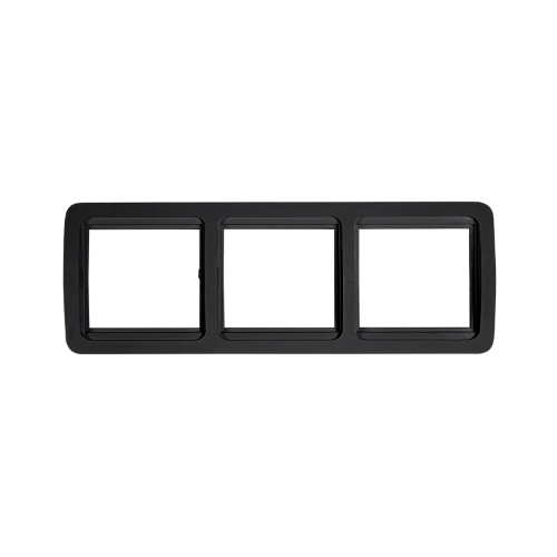 Рамка тройная горизонтальная CLASSICO черная 2303HB IN HOME - Фото