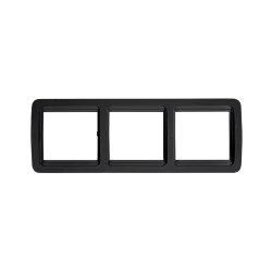 Рамка тройная горизонтальная CLASSICO черная 2303HB IN HOME
