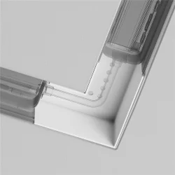 Коннектор угловой Radity встраиваемый белый (Белый)