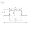 Профиль KLUS-POWER-W50Н25-F-HIDE-2000 (Arlight, Алюминий) 028918 - фото 3
