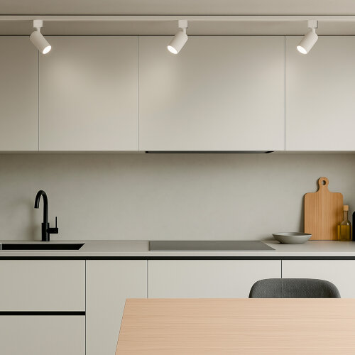 UBL-Q324 GU10 WHITE Светильник-прожектор трековый, Под лампу GU10, Корпус белый - фото 11