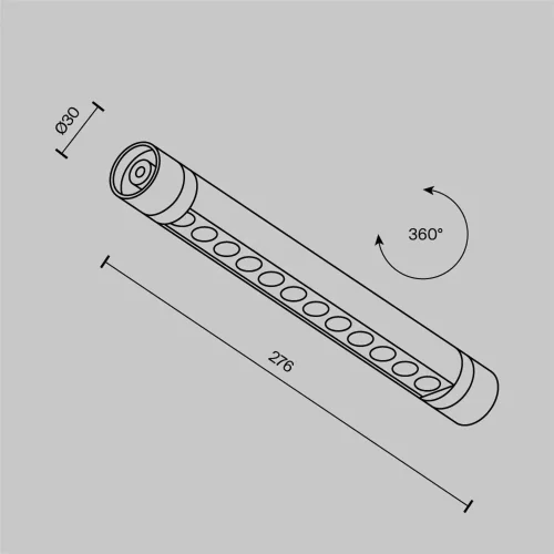Светильник Точки / Points для системы освещения Shelf 3000К 6Вт 24° (Черный) C149CL-L300-6W3K-B - фото 11