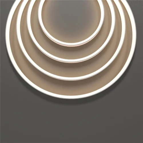 Термостойкий гибкий неон 13x7 24В 9,6Вт/м 2700K IP67 5м (вертикальный изгиб) 432053 (Белый) - фото 4